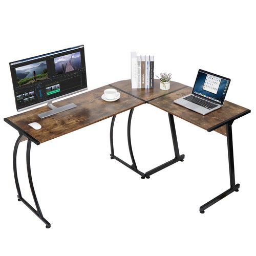 Shaped corner desk computer - desk,