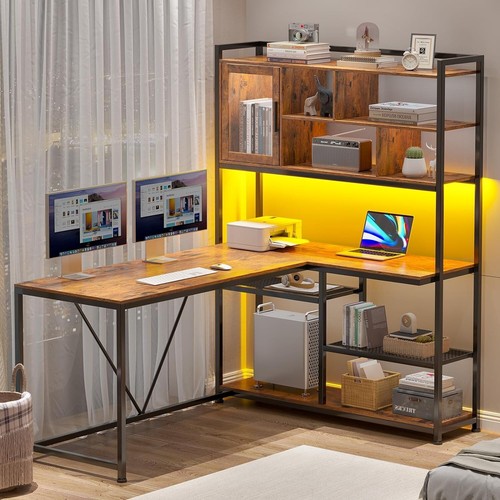 Shape computer desk with led - shape,