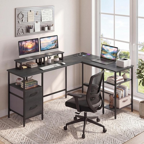 Shaped desk with - desk,